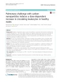 Pulmonary challenge with carbon nanoparticles induces a dose-dependent increase in circulating leukocytes in healthy males