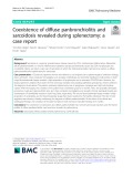 Coexistence of diffuse panbronchiolitis and sarcoidosis revealed during splenectomy: A case report