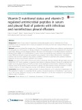 Vitamin D nutritional status and vitamin D regulated antimicrobial peptides in serum and pleural fluid of patients with infectious and noninfectious pleural effusions