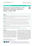 Progression of erectile function in men with chronic obstructive pulmonary disease: A cohort study
