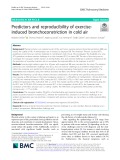 Predictors and reproducibility of exerciseinduced bronchoconstriction in cold air