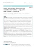 Impact of occupational exposures on exacerbation of asthma: A populationbased asthma cohort study