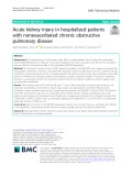 Acute kidney injury in hospitalized patients with nonexacerbated chronic obstructive pulmonary disease