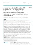A randomized, double-blinded, doubledummy efficacy and safety study of budesonide–formoterol Spiromax® compared to budesonide–formoterol Turbuhaler® in adults and adolescents with persistent asthma