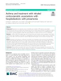 Asthma and treatment with inhaled corticosteroids: Associations with hospitalisations with pneumonia