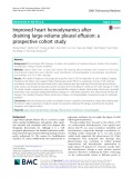 Improved heart hemodynamics after draining large-volume pleural effusion: A prospective cohort study
