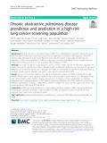 Chronic obstructive pulmonary disease prevalence and prediction in a high-risk lung cancer screening population