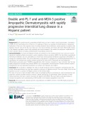 Double anti-PL-7 and anti-MDA-5 positive Amyopathic Dermatomyositis with rapidly progressive interstitial lung disease in a Hispanic patient