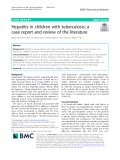 Hepatitis in children with tuberculosis: A case report and review of the literature