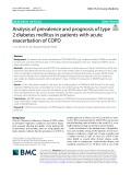 Analysis of prevalence and prognosis of type 2 diabetes mellitus in patients with acute exacerbation of COPD