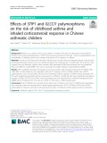 Effects of STIP1 and GLCCI1 polymorphisms on the risk of childhood asthma and inhaled corticosteroid response in Chinese asthmatic children