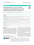 Propionibacterium acnes-associated sarcoidosis complicated by acute birdrelated hypersensitivity pneumonitis