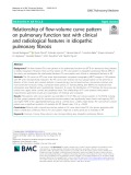 Relationship of flow-volume curve pattern on pulmonary function test with clinical and radiological features in idiopathic pulmonary fibrosis