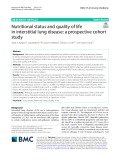Nutritional status and quality of life in interstitial lung disease: A prospective cohort study