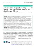Joint association of cigarette smoking and PM2.5 with COPD among urban and rural adults in regional China