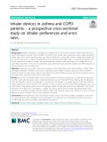Inhaler devices in asthma and COPD patients – a prospective cross-sectional study on inhaler preferences and error rates
