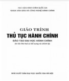 Giáo trình đào tạo thủ tục hành chính: Phần 2