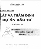 Thẩm định dự án đầu tư: Phần 2