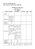 Đề thi học kì 2 môn Địa lí lớp 6 năm 2019-2020 có đáp án - Trường THCS Thiệu Hợp