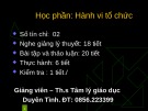 Bài giảng Hành vi tổ chức: Chương 1 - ThS. Duyên Tình