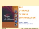 Lecture Dynamics of mass communication (9th edition): Chapter 7 - Joseph R. Dominick