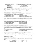 Đề thi học kì 2 môn Địa lí lớp 9 năm 2019 – 2020 có đáp án – Phòng GD&ĐT Tiền Hải