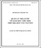 Tóm tắt luận án Tiến sĩ Quản lý công: Quản lý nhà nước đối với người lao động nước ngoài tại vùng kinh tế trọng điểm phía nam Việt Nam