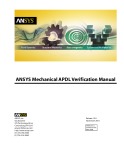 APDL verification manual and ANSYS mechanical