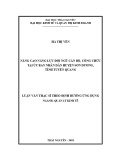 Luận văn Thạc sĩ Quản lý kinh tế: Nâng cao năng lực đội ngũ cán bộ, công chức tại Uỷ ban nhân dân huyện Sơn Dương, tỉnh Tuyên Quang