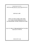 Luận văn Thạc sĩ Quản lý kinh tế: Nâng cao chất lượng công chức các cơ quan hành chính nhà nước tại thành phố Cẩm Phả, tỉnh Quảng Ninh