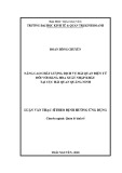 Luận văn Thạc sĩ Quản lý kinh tế: Nâng cao chất lượng dịch vụ hải quan điện tử đối với hàng hóa xuất nhập khẩu tại Cục Hải quan Quảng Ninh