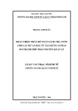 Luận văn Thạc sĩ Kinh tế: Hoàn thiện phân bổ ngân sách nhà nước cho các dự án đầu tư XDCB do thành phố Thái Nguyên quản lý