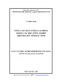 Luận văn Thạc sĩ Quản lý kinh tế: Nâng cao chất lượng lao động trong các khu công nghiệp trên địa bàn tỉnh Bắc Ninh