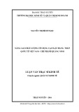 Luận văn Thạc sĩ Quản lý kinh tế: Nâng cao chất lượng tín dụng tại Ngân hàng TMCP Quốc tế Việt Nam - Chi nhánh Quảng Ninh