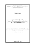 Luận văn Thạc sĩ Quản lý kinh tế: Quản lý huy động vốn tại các Chi nhánh phía Bắc Ngân hàng Thương mại cổ phần Việt Nam Thịnh Vượng