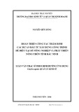 Luận văn Thạc sĩ Quản lý kinh tế: Hoàn thiện công tác thẩm định các dự án đầu tư xây dựng công trình đê điều tại Sở Nông nghiệp và Phát triển nông thôn tỉnh Bắc Ninh