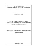 Luận văn Thạc sĩ Quản lý kinh tế: Quản lý của Ngân hàng nhà nước đối với dịch vụ thanh toán thẻ của Ngân hàng thương mại trên địa bàn tỉnh Thái Nguyên