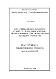 Luận văn Thạc sĩ Quản lý kinh tế: Quản lý rủi ro tín dụng khách hàng cá nhân tại các chi nhánh ngân hàng thương mại cổ phần Công thương Việt Nam trên địa bàn tỉnh Phú Thọ