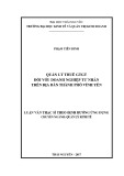 Luận văn Thạc sĩ Quản lý kinh tế: Quản lý thuế GTGT đối với Doanh nghiệp tư nhân trên địa bàn thành phố Vĩnh Yên