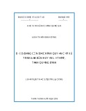 Luận văn Thạc sĩ Quản lý công: Bồi dưỡng cán bộ chính quyền cấp xã huyện Lệ Thủy, tỉnh Quảng Bình