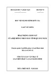 Tóm tắt Luận văn Thạc sĩ Luật Hiến Pháp và Luật Hành Chính: Hoạt động giám sát của Hội đồng nhân dân tỉnh Quảng Ngãi