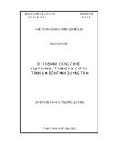 Luận văn Thạc sĩ Quản lý công: Bồi dưỡng công chức văn phòng - thống kê cấp xã trên địa bàn tỉnh Quảng Trị