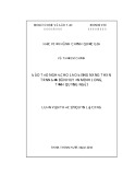 Luận văn Thạc sĩ Quản lý công: Đào tạo nghề cho lao động nông thôn trên địa bàn huyện Minh Long, tỉnh Quảng Ngãi