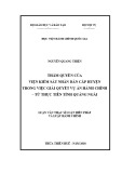 Luận văn Thạc sĩ Luật Hiến Pháp và Luật Hành Chính: Thẩm quyền của Viện kiểm sát nhân dân cấp huyện trong việc giải quyết vụ án hành chính – từ thực tiễn tỉnh Quảng Ngãi