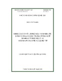 Luận văn Thạc sĩ Quản lý công: Nâng cao chất lượng nguồn nhân lực Bệnh viện Đa khoa Trung ương Huế nhằm đáp ứng nhu cầu hội nhập khu vực và quốc tế