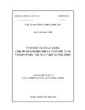 Luận văn Thạc sĩ Luật Hiến Pháp và Luật Hành Chính: Tổ chức và hoạt động của Ủy ban nhân dân xã từ thực tiễn thành phố Đồng Hới, tỉnh Quảng Bình