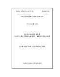 Luận văn Thạc sĩ Quản lý công: Quản lý nhà nước về du lịch trên địa bàn tỉnh Quảng Nam