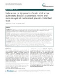 Indacaterol on dyspnea in chronic obstructive pulmonary disease: A systematic review and meta-analysis of randomized placebo-controlled trials