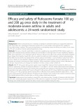 Efficacy and safety of fluticasone furoate 100 μg and 200 μg once daily in the treatment of moderate-severe asthma in adults and adolescents: A 24-week randomised study