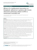 Efficacy of a multifactorial intervention on therapeutic adherence in patients with chronic obstructive pulmonary disease (COPD): A randomized controlled trial